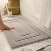 Print Sponge Bathroom Cashmere Thickening Mat Bath Non-slip Carpets In Wash Basin Bathtub  Floor Rug Shower Room Doormat Memory Foam 3D Pad