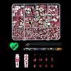 Professional Resin Rhinestones Nail Art Supplies 12Compartment For Customized Manicure And Pedicure Resin Nail Gems