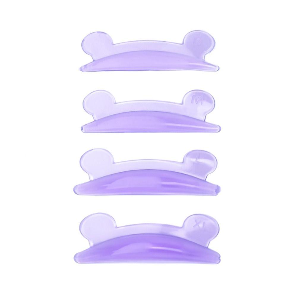 4Pairs Eyelash Extension Bear Shape Lash Lift Perm Pad Silicone Lash Lift Pad for Women