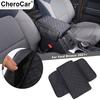 Black Leather Central Armrest Box Mats Pad Liner Cover For -25 Ford Bronco