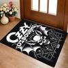Black Metal Living Room Nonslip Area Rug Soft Carpet For Bedroom Game Playroom Sofa Office Home Decor Doormat Christmas Gift C926631