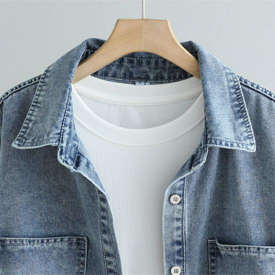 Damen 2025 Retro Denimhemd: Vielseitig, Schlankmachend, Langärmlig, Perfekt zum Layern im Frühling und Herbst.