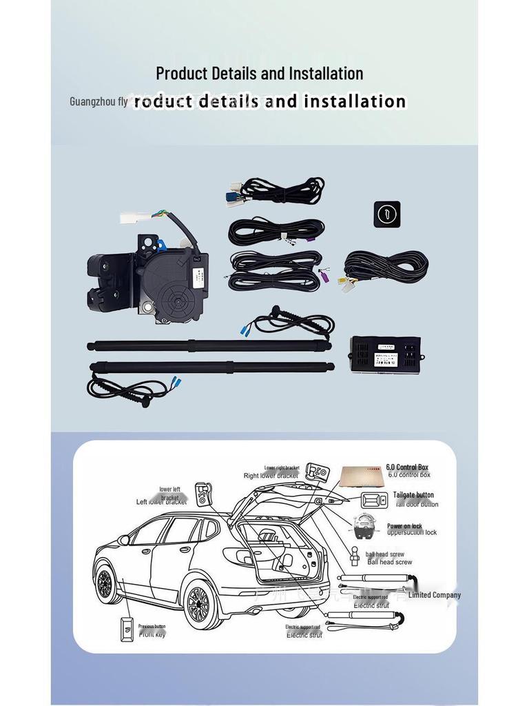 Electric Tailgate Upgrade for Overseas Nissan Y62 Patrol