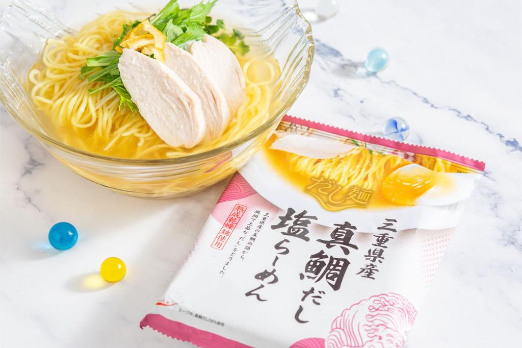 Kokubu Tabete Dashi Mie Prefecture Red Sea Bream Salt 110g X 10 Preserved Stockpile Noodles, Dashi, Ramen, Bags, Food,