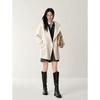 JOZANNE Hooded Wool Blend Double-Faced Casual Coat