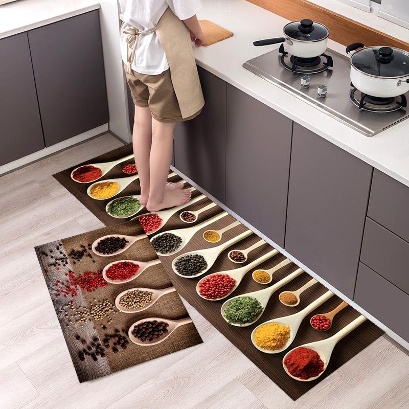 Moderner Ländlicher Stil Fußmatte Küchenteppich Badezimmereingang Badezimmer Schmutzabweisende Matte Fußmatte