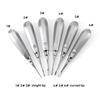 1Pc Dental Extraction Elevator Stainless Steel Tooth Dentist Tool Stright Curved Root Elevator Minimally Invasive Dentistry Tool