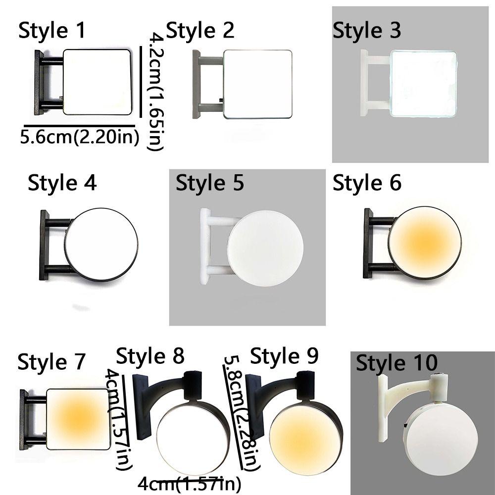 Round Square LED Refrigerator Magnet Light Sign Miniature DIY Glowing Fridge Magnet Restaurant