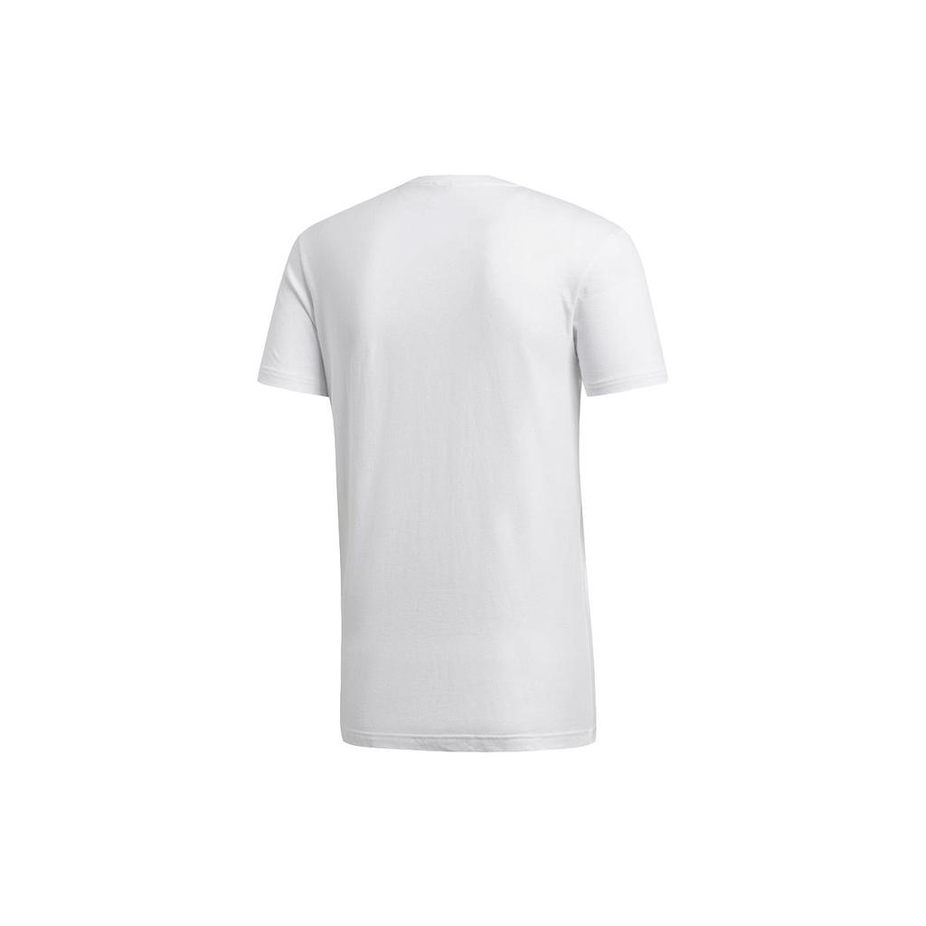 Adidas T Shirts Men's White Crew Neck Moderate Straight Fit DI0302