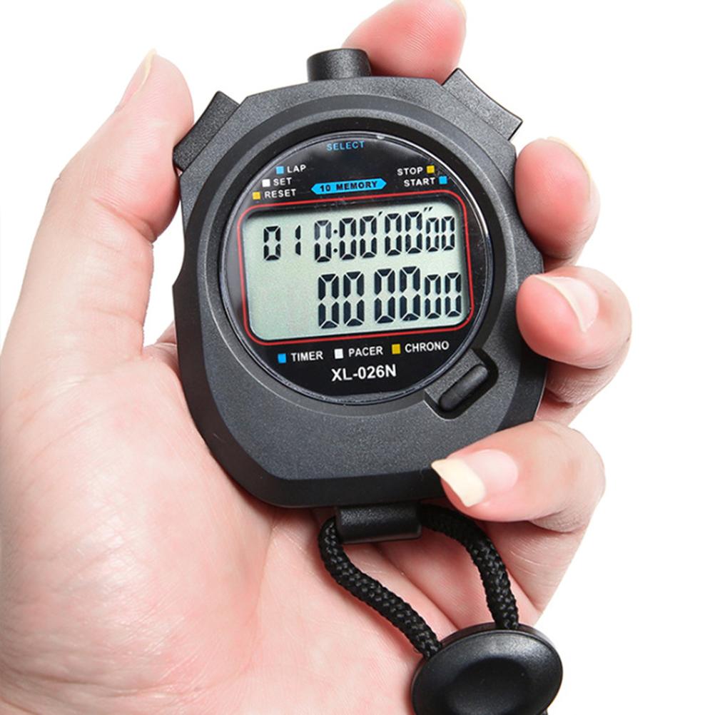 Digital Stopwatch Electronic Digital Sport Stopwatch Timer Waterproof Non Slip Referee Timer for Competitive Game