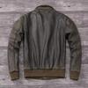 Chinese Size Classic Military A2 Air Force Leather Flight Jackets Vintage Stonewashed Cow Leather Jacket Men Soft Cowhide Mens Coat