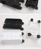 Wheeled ABS Plastic Desktop Computer Stand with Movable Pulley