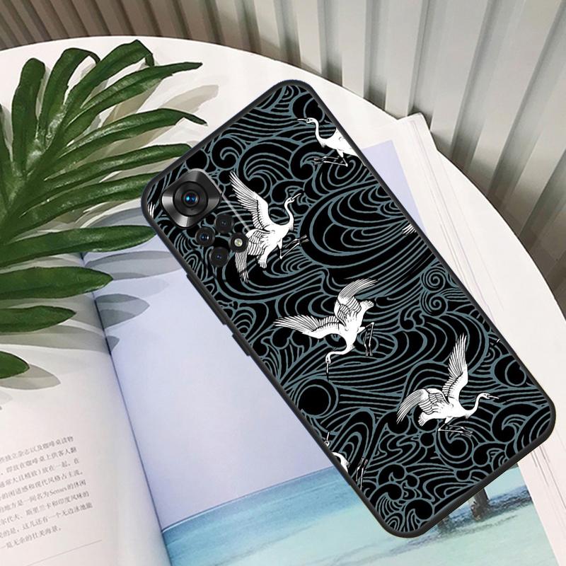 

Art Crane Waves Funda For Xiaomi Redmi Note 14 10 11 12 13 15 Pro Plus Case For Redmi 15 15C 14C 12C 10C 13C Redmi Note 13 4G