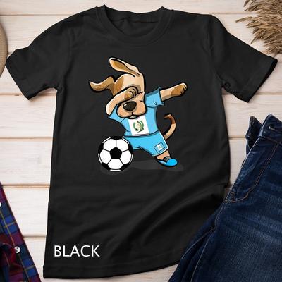 Dog Dabbing Guatemala Soccer Jersey Shirt Football Lover Tee Unisex T-shirt