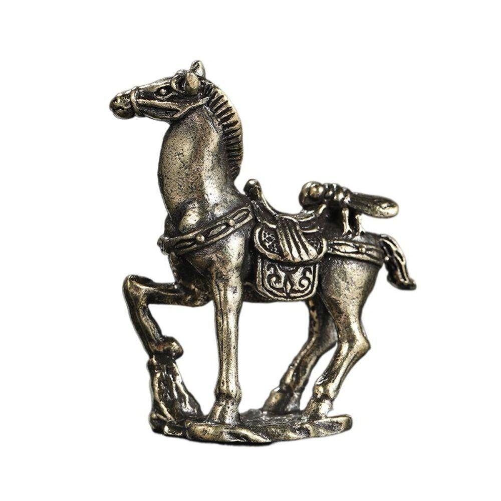 New Brass Horse Figurines Copper Desktop Decor Zodiac Horse Handmade Gifts Horse Metal Ornaments