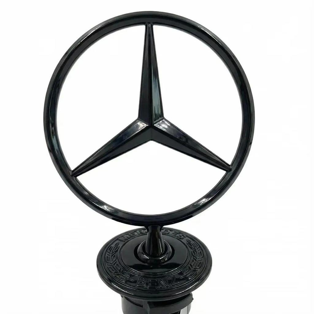 ZZX Car Bonnet Label Badge 3D Star Zinc Alloy Car Front Hood Emblem Mercedes Benz W203 W204 W205 W206 W212 W213 W222 W223 E300 1 PC1