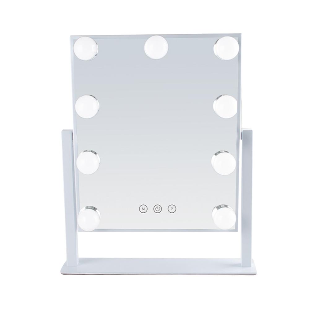 USB Powered Adjustable Brightness High-definition LED Makeup Mirror with Bulbs