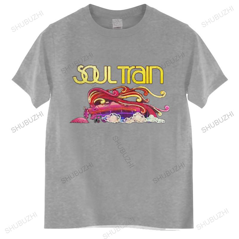 Men O-neck Tshirt Fashion Brand T-shirt Black New New Vintage Soul Train Don Cornelius Rap Hip Hop Men's Black T-Shirt Euro Size