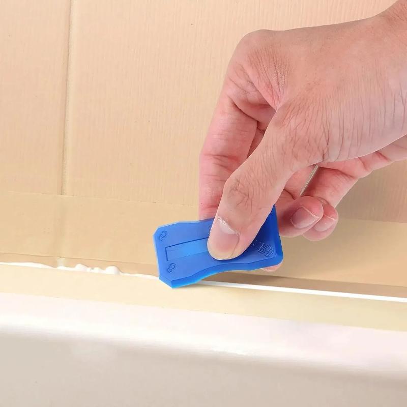 4pcs Silicone Glass Cement Scraper Sealant Grout Remover Tool Home Finishing Caulking Tools Home Cleaning Hand Spatula Tool