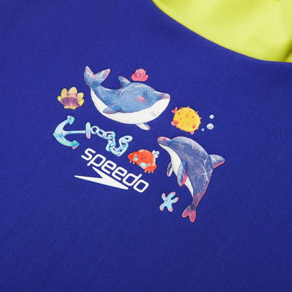 Speedo Childrens/Kids Digital Print Short-Sleeved Rash Guard Set