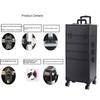Multi-layer Trolley Box Large Capacity Cosmetic Case Trolley Portable Eyelash Nail Art and Tattoo Embroidery Toolbox