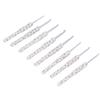 8pcs Crochet Hooks Ergonomic Design Comfortable Handle Easy Identification Compact Portable Knitting Supplies