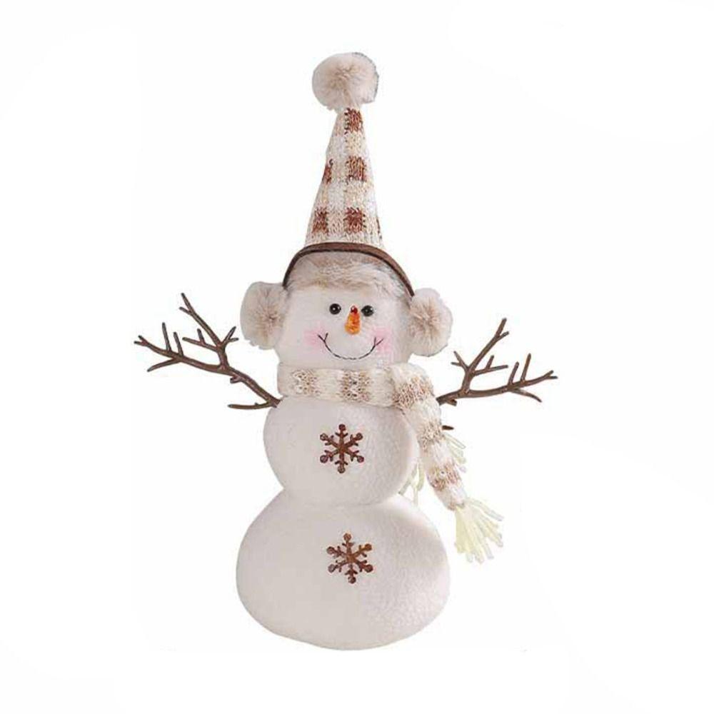 

Украшение для рождественской елки Рождественская вязаная кукла-лось Подвесные украшения Праздничные принадлежности D