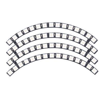 60 Bits LED Lamp Board WS2812 5050 RGB Round Light Module for Home Room Decoration Support Microcontroller 5V