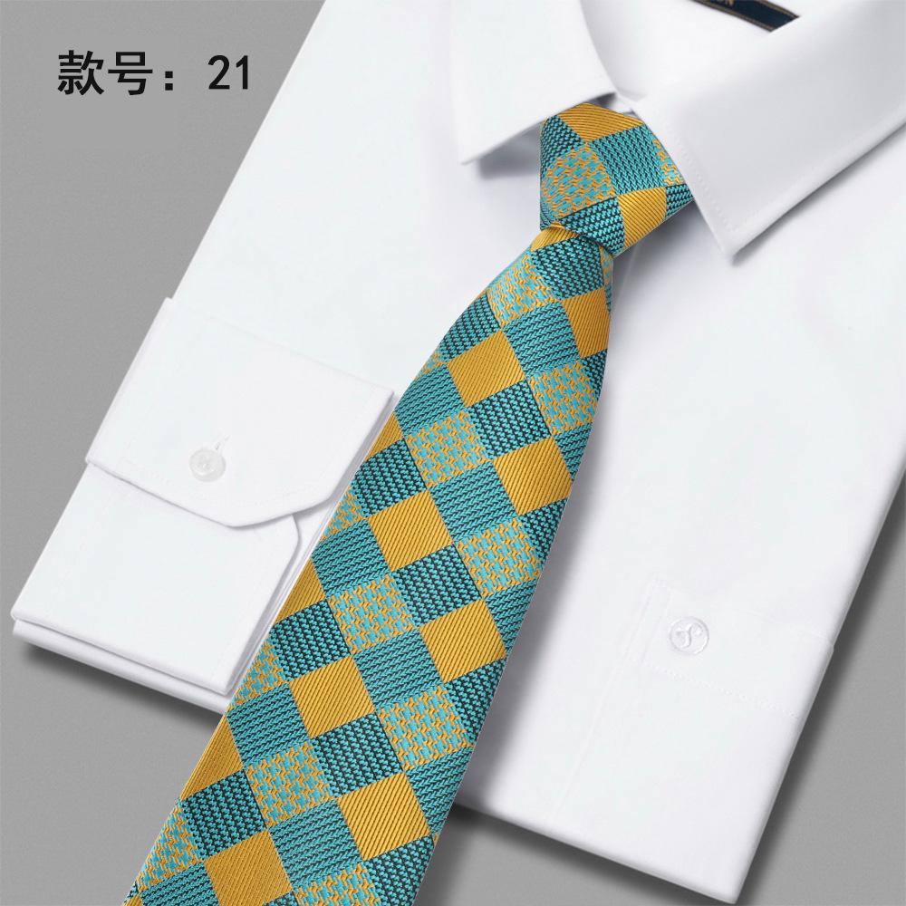 Men'S Tie Polyester Jacquard Embroidered Tie High-End Business Casual Dress Tie