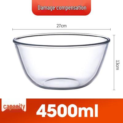 Thickened High Borosilicate Glass Salad Bowl