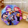 8 Rib Auto Folding Umbrella Kpop Demon Hunters Print Custom Name Text Portable Rain Gear