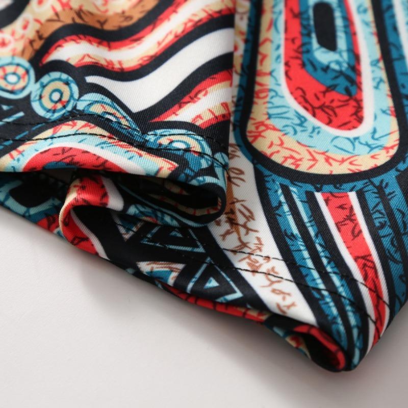 Printed Elegant Temperament Skirt Ladies Fashion Floral Bag Hip Skirt Sexy Summer Cool Retro Style