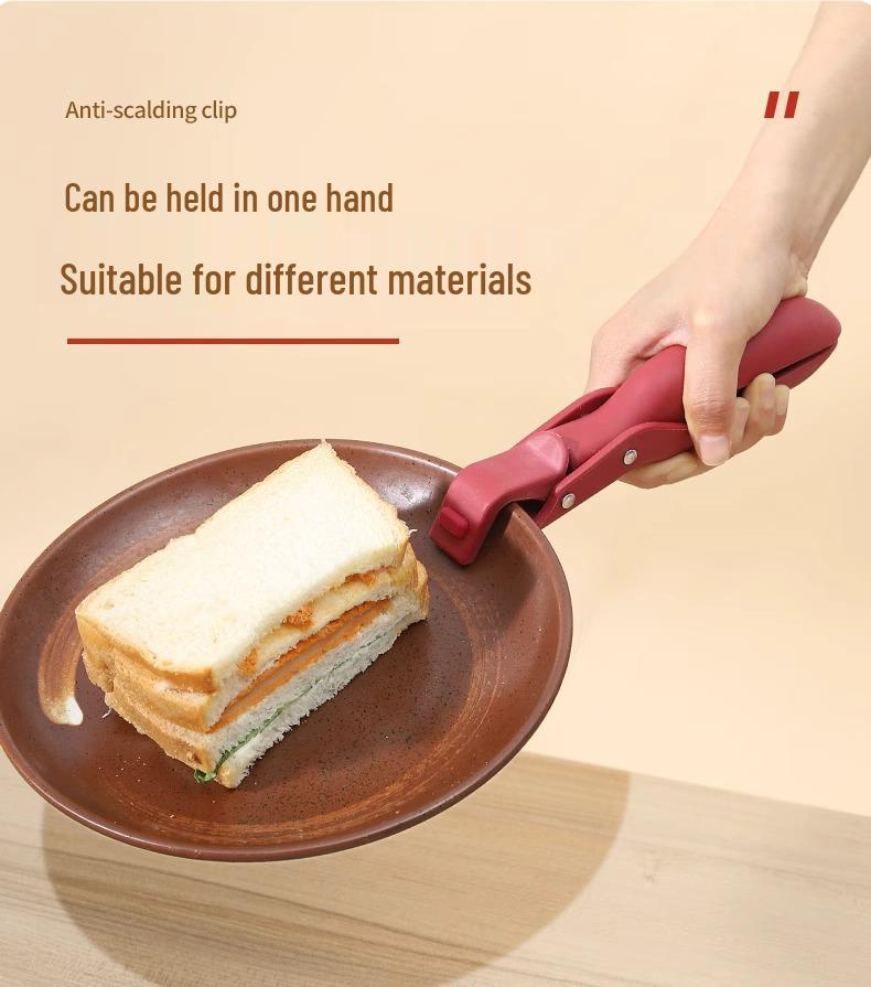 Silikon Anti-Verbrühungs Küchenzangen für Töpfe, Schüsseln und Teller