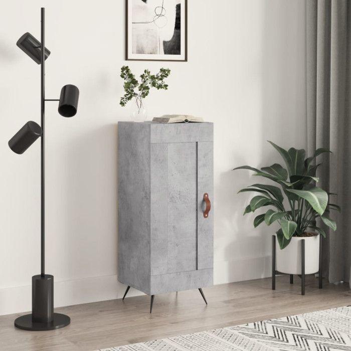 VidaXL Buffet Concrete Grey 34.5x34x90 Cm Engineered Wood 830416