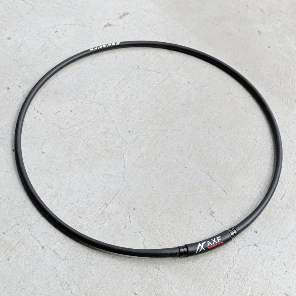 [Axef] Necklace 900 Medium (45cm) Black X Black Athlete RG92 Silicone Relax