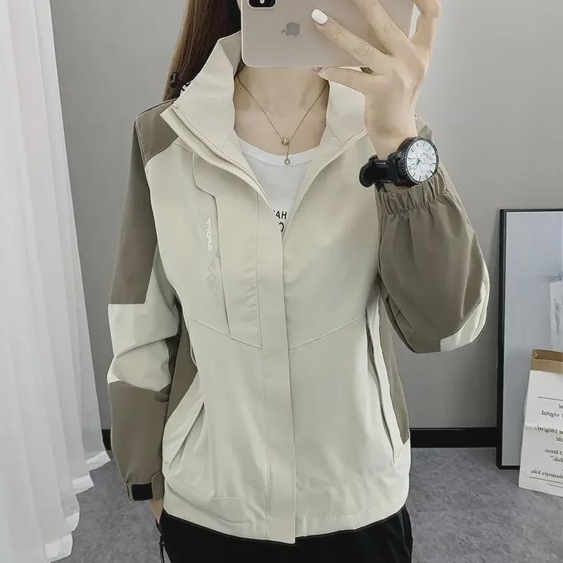 

Женская водонепроницаемая ветрозащитная куртка для отдыха на природе на весну и осень для обучения и садоводства XL