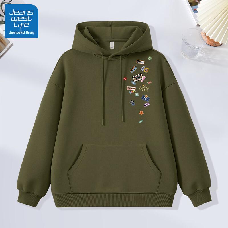 

Jeanswest Life Men s 2025 Autumn Loose Fit Hooded Sweatshirt L