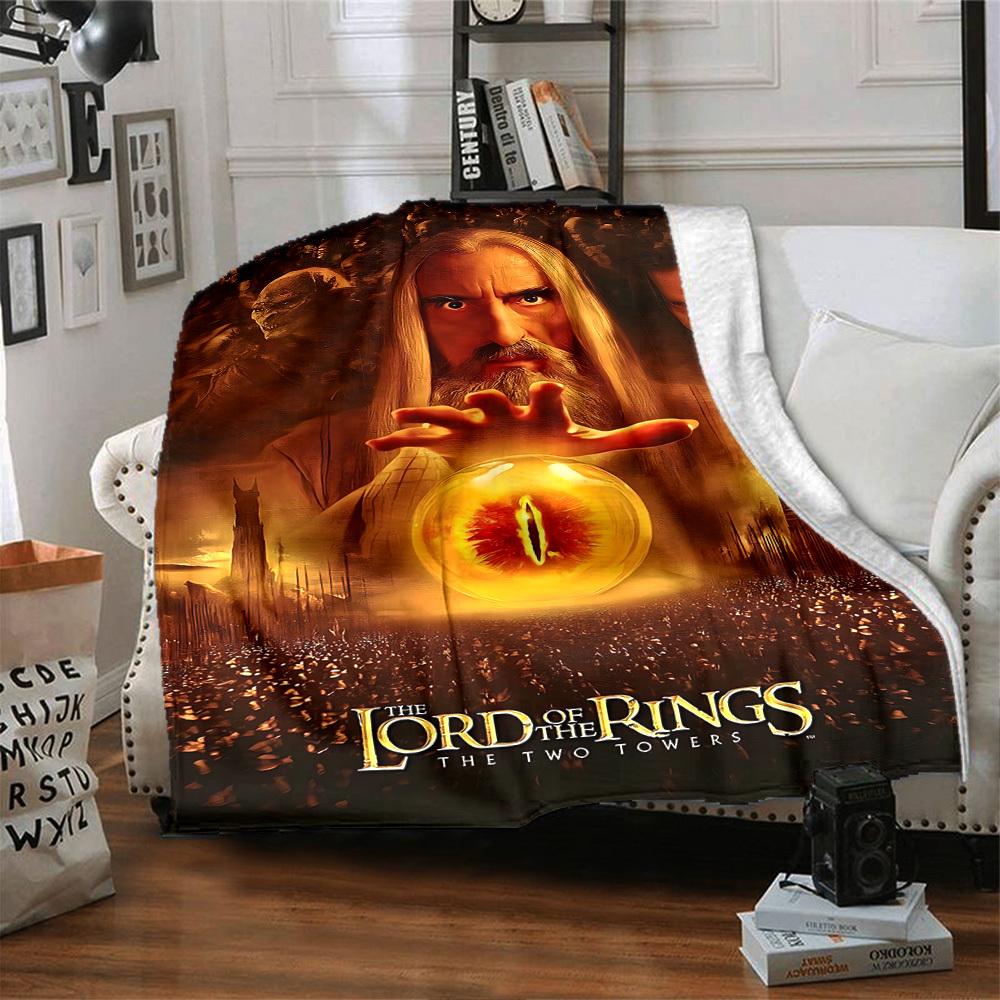 1pc Lord of the Rings Two Towers Flannel Blanket Soft Warm Throw for Home, Office, Travel, All-Season Cozy Bedding Gift L1416