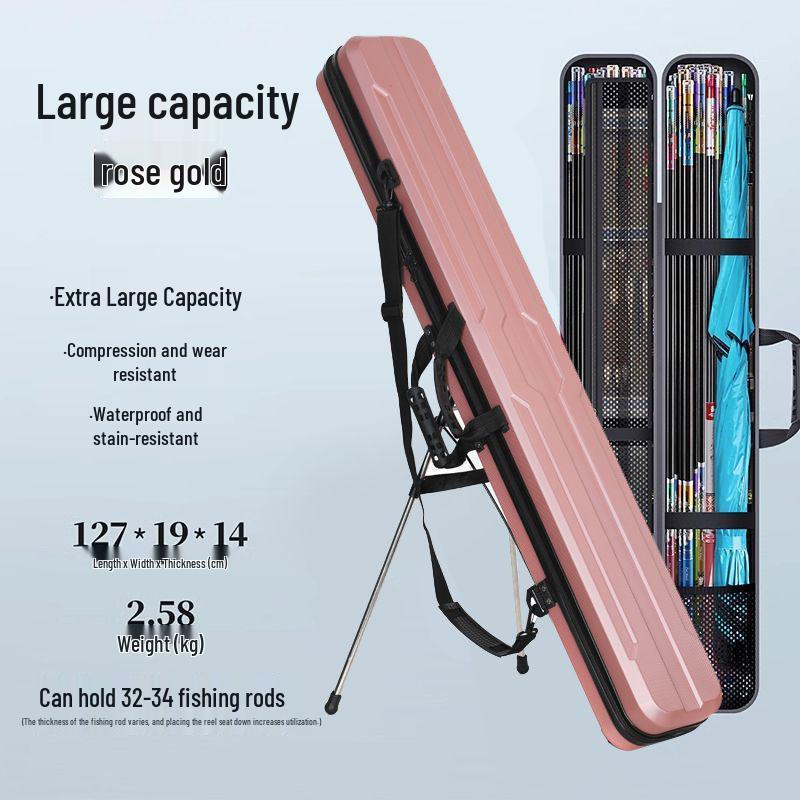 Große Angelruten-Aufbewahrungstasche - Hartschalen-Ausrüstungshalter