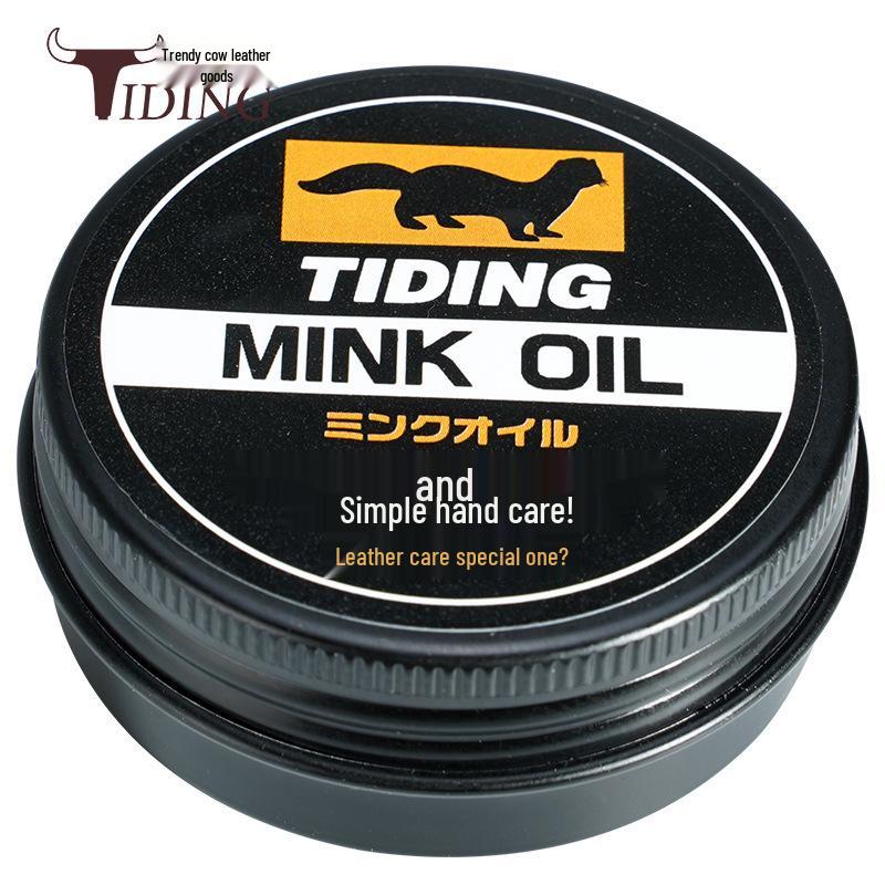 Premium Mink Oil Leather Care Cream for Jackets, Sofas, and Goods