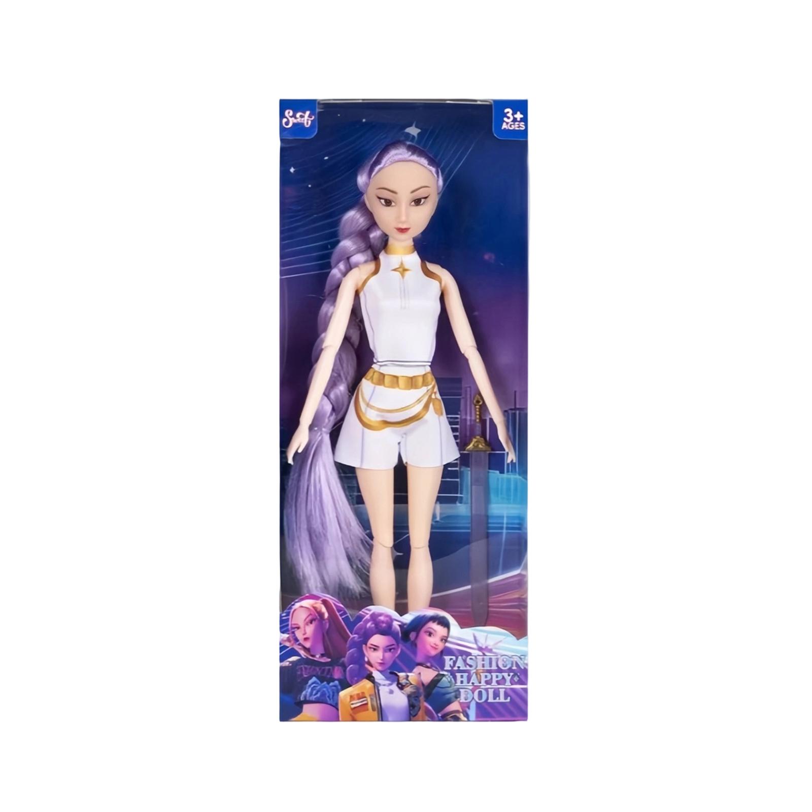 

Модна лялька (Звичайна версія) З модними вбраннями та яскравим волоссям. One Size