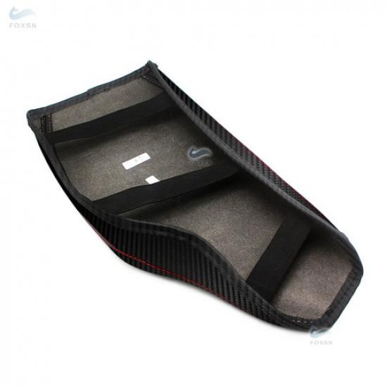 For 13-18 BMW 3 Series F30 Carbon Fiber Leather+Red Center Console Armrest Cover