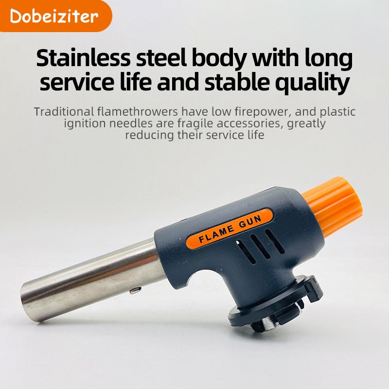 Torch Barbecue Burner Camping BBQ Desserts Soldering Cooking Heating Tool Portable Butane Gas Welding Burner Lighter Adjustable