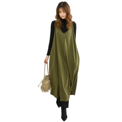 LHT Long Jumper Skirt with Sizes Perfect for and and Casual [eleitchtee] Women's Dress/Overalls Pockets, L-XL, Spring, Summer, Fall, Flattering, Soft,