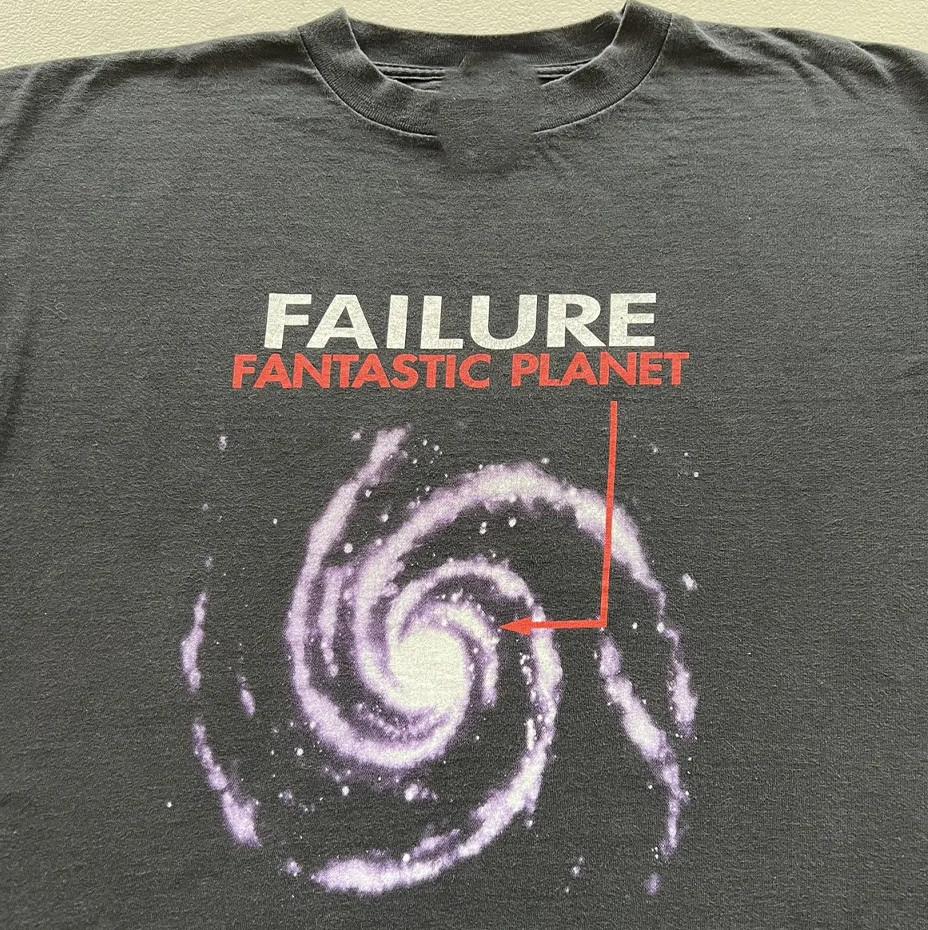 

VTG RARE Failure Fantastic Planet Band Tour Black All Size Gift Fan Shirt Unisex T-Shirt XXXXL