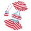 18Inch Baby Doll Clothes Swimsuits Baby Doll Tops Skirt Hat Messenger Bag Bathing Suit