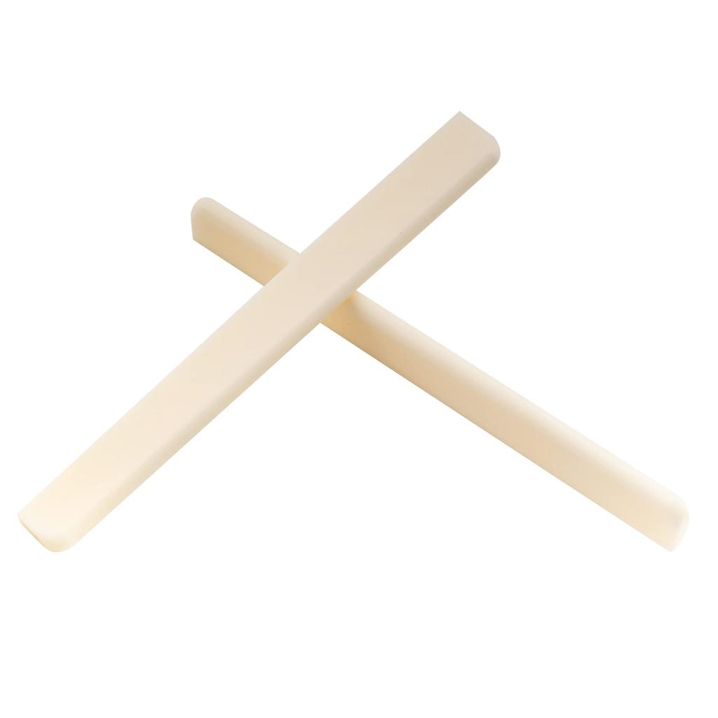 Musiclily DJ-04 Knochensättel für Konzertgitarre, 80x3x9mm (2er-Pack)