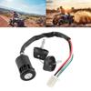 4 Wires Universal 2 Ignition Keys Start Switch Door Lock Key Motorcycle Accessories for ATV Go Kart Scrambling Motorbike
