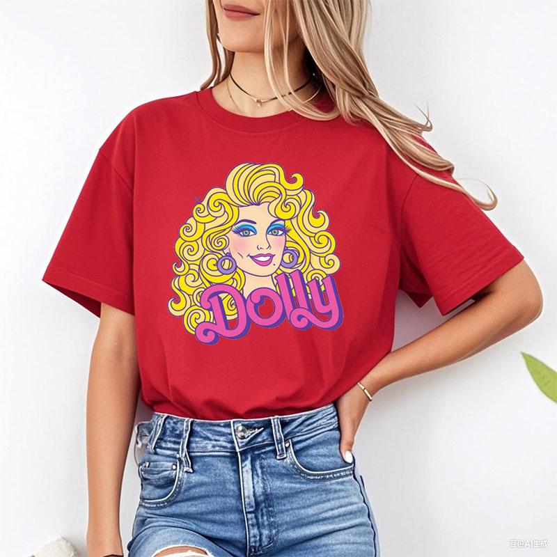Dolly Parton Creativity Fashion TShirt Country Music Graphic T Shirts Vintage Legend Unisexs Clothes Cotton Printed New Intee