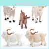Farm Pvc Miniatures With Sheep And Goat Figures For Desktop Display And Farm Scene Diorama
